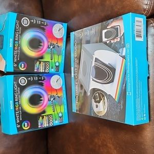 Light Box & 2 Ring Lights